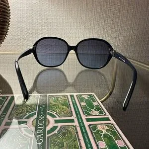 CHANEL Blue Acetate Frame Gradient Tint Oversized Sunglasses Chanel Blue Acetate Frame Gradient Tint Oversized Sunglasses  main image 2